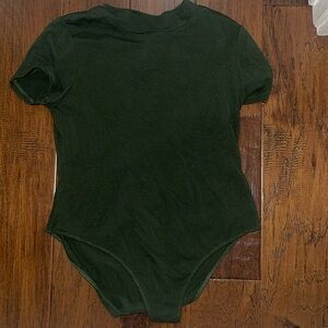 Dark green body suit